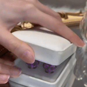 可愛水晶葡萄耳環