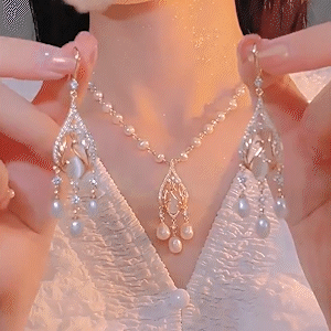 溫柔孔雀珍珠項錬