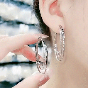 多層大耳圈S925大圈耳環-FANYIACC