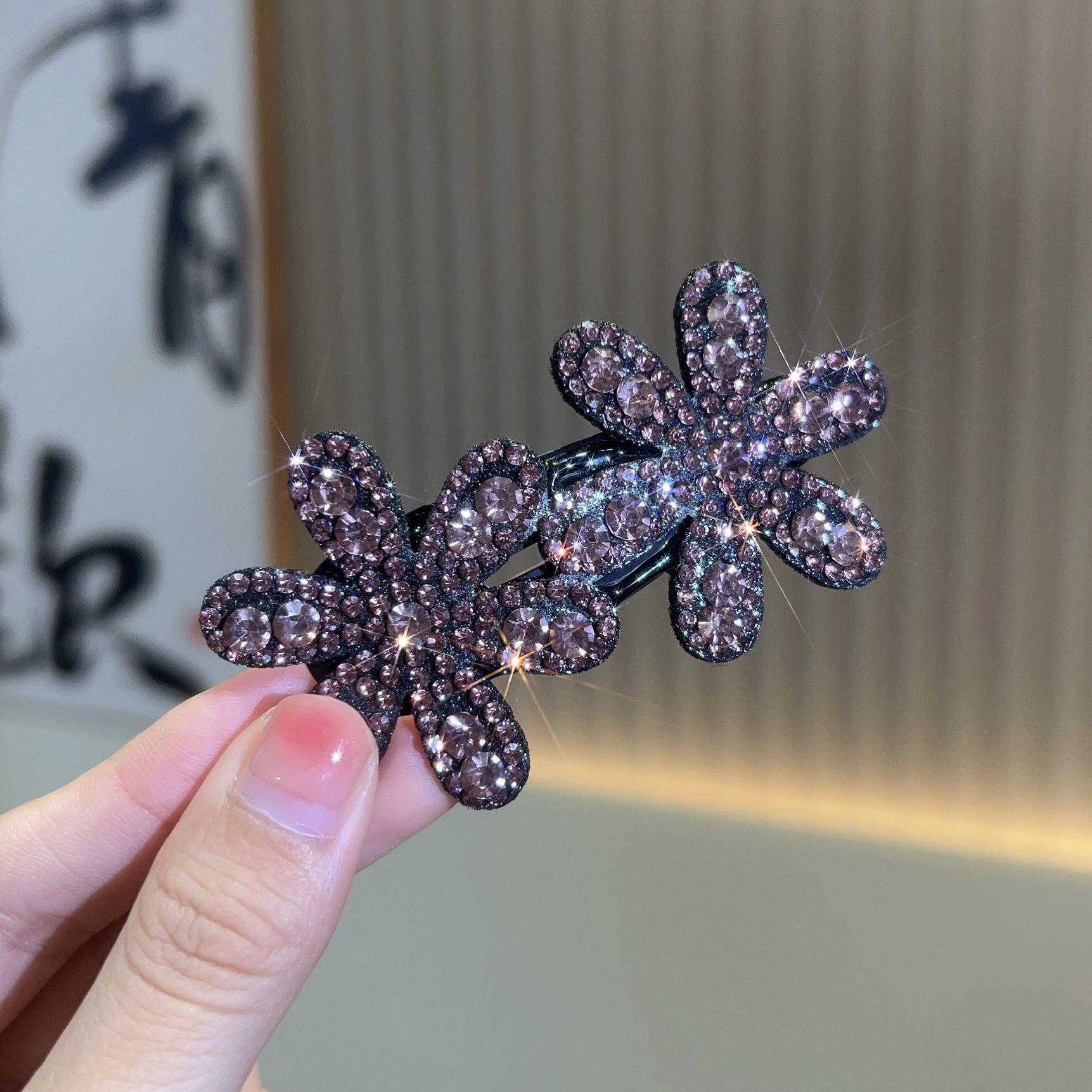 閃閃花朵髮夾 | 氣質少女BB夾