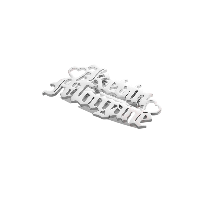 訂製款 | 時尚純銀氣質DIY字母胸針