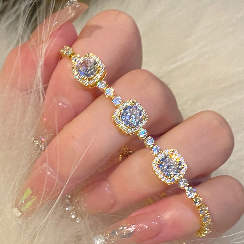 方糖莫桑鑽氣質手錬