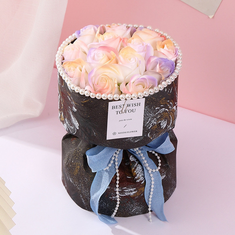 【沫緹甄選】小香風香皂玫瑰花情人節禮物女友閨蜜生日花束