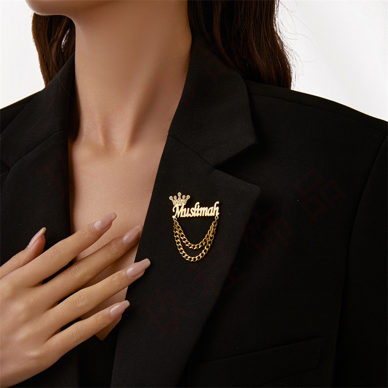 訂製款 | 時尚純銀氣質DIY字母胸針