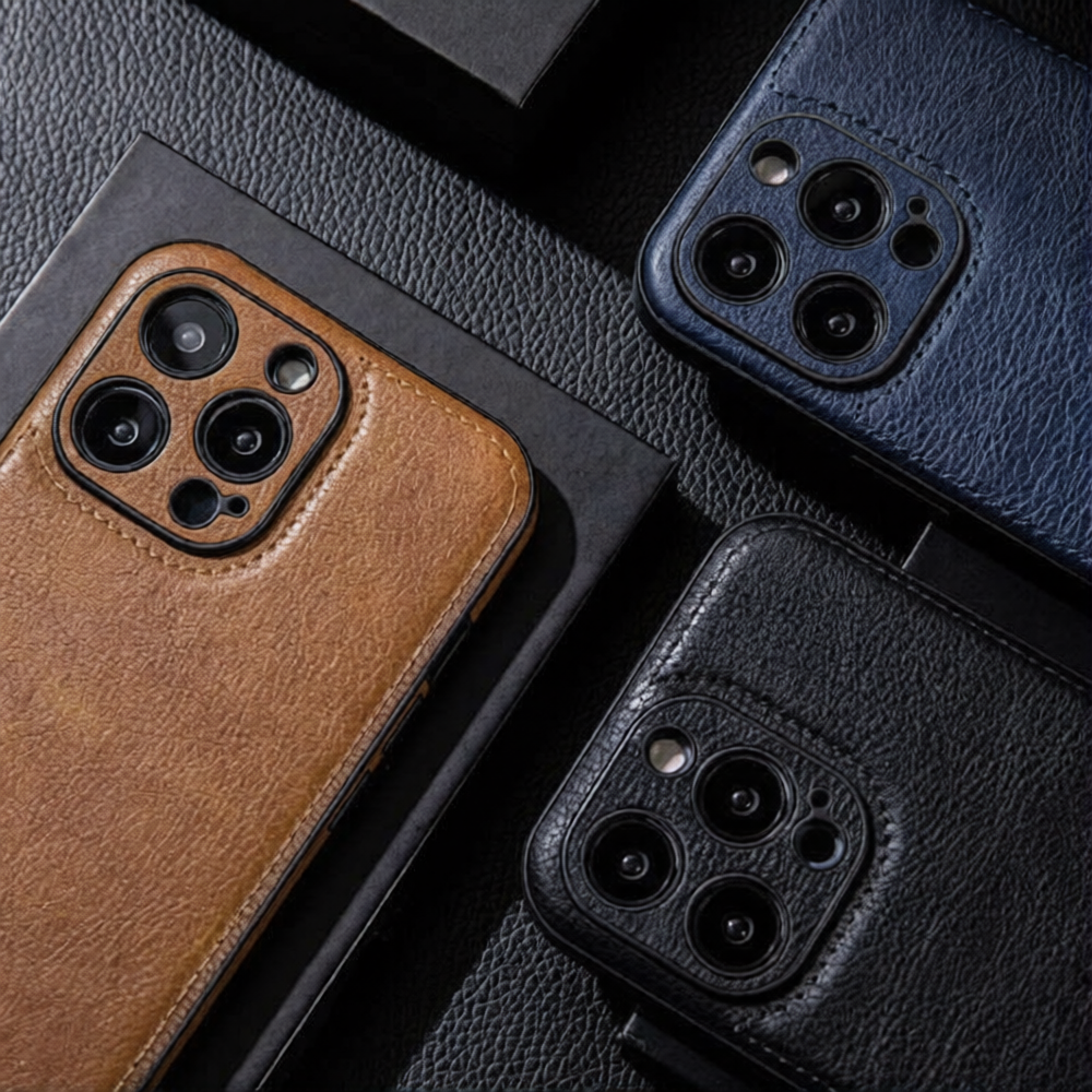 高端商務iphone防摔皮殼