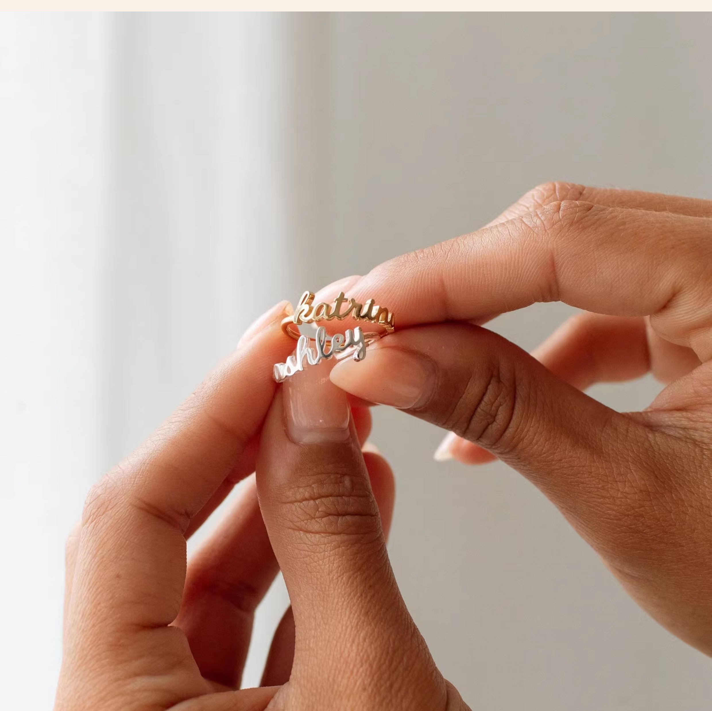 訂製款｜S925純銀客製化姓名戒指