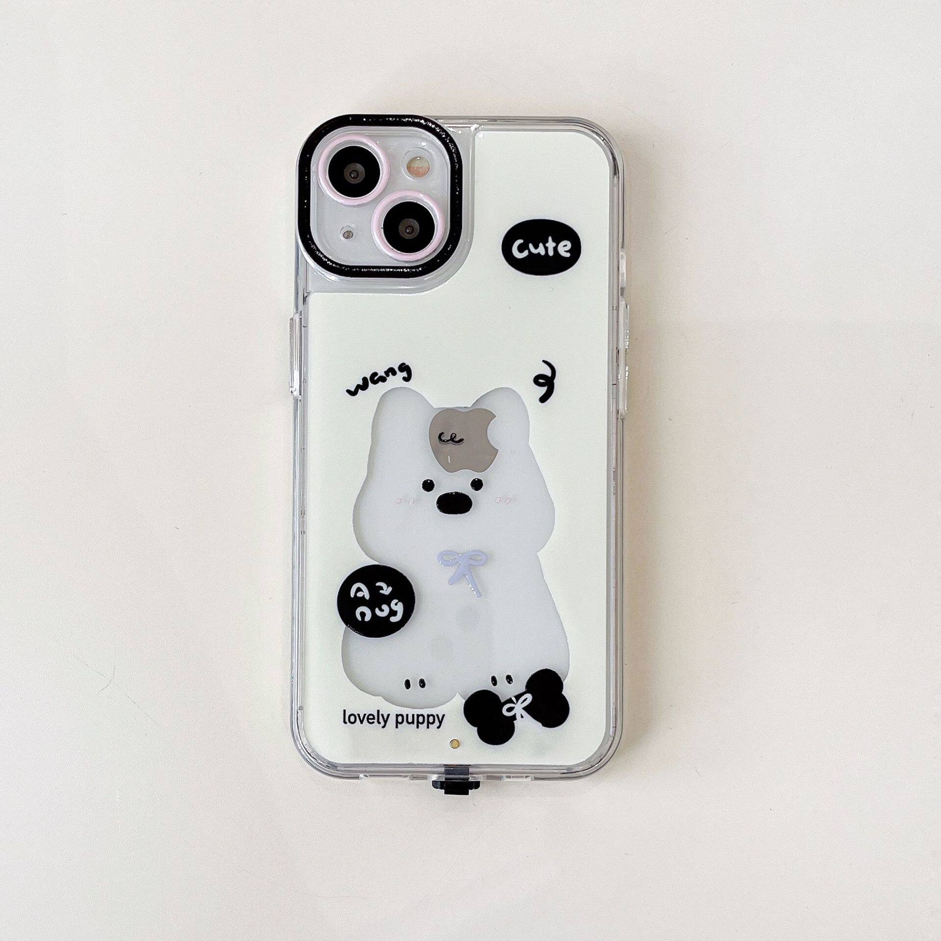 發光可愛小貓小狗iphone保護殼