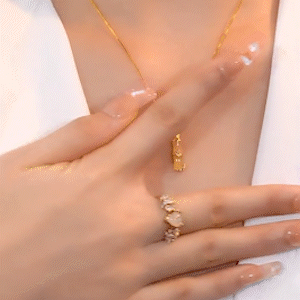 幸運竹節貓眼石項鍊