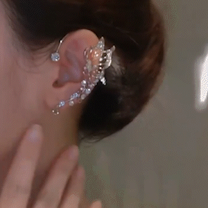 蝴蝶精靈純銀耳骨夾【無耳洞】