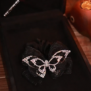 新款蝴蝶結大腸髮圈頭繩盤髮神器