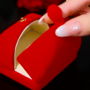 方塊紅水晶精緻耳環