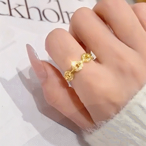 暴富招財錢幣金戒指