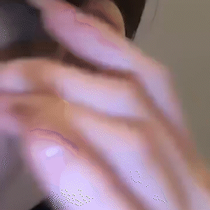 黑色多層愛心鋯石耳環