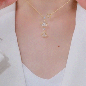 三生有幸銀杏葉項錬   