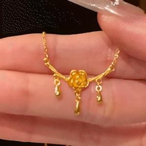 千金風貴氣山茶花鎖骨錬