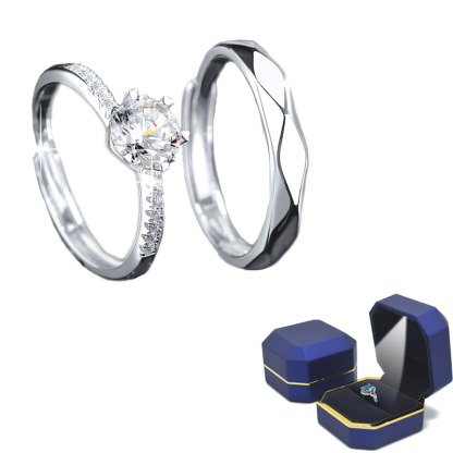 一飾銘心【S999純銀/1克拉莫桑鑽】見證真摯而深沉的愛，永遠閃耀在每一個重要時刻。