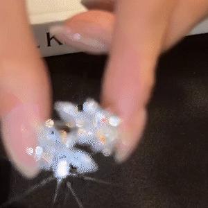 超閃鋯石樹葉開口戒指