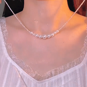 小眾漸變珍珠項錬