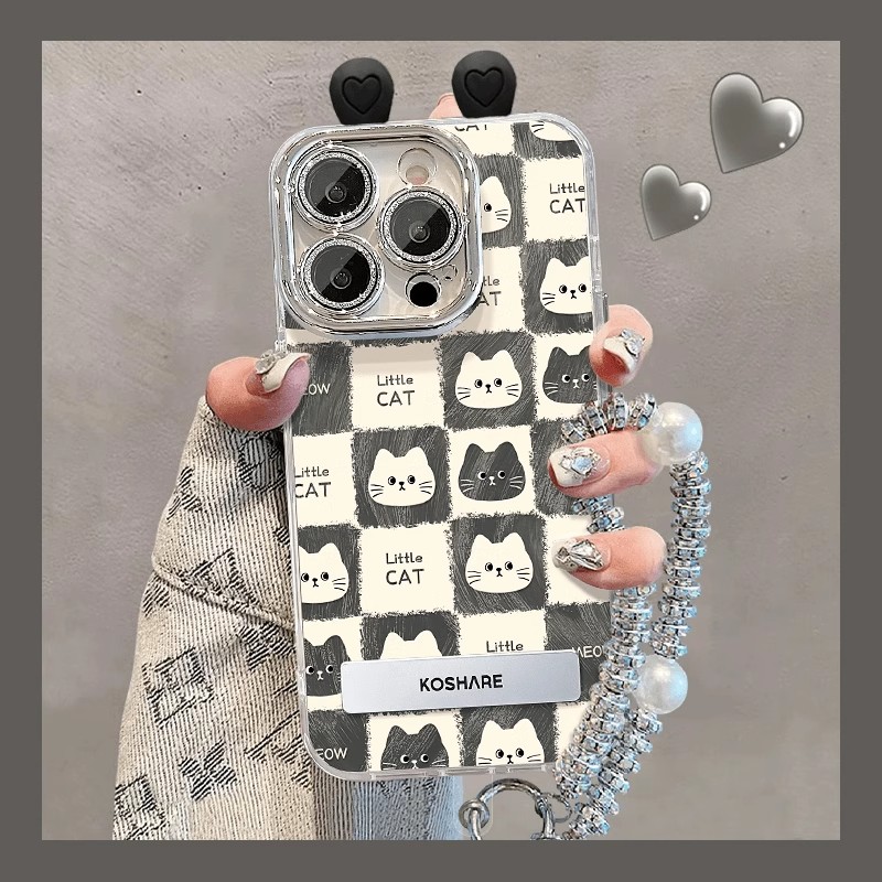 萌趣耳朵瑪麗貓手機保護殼