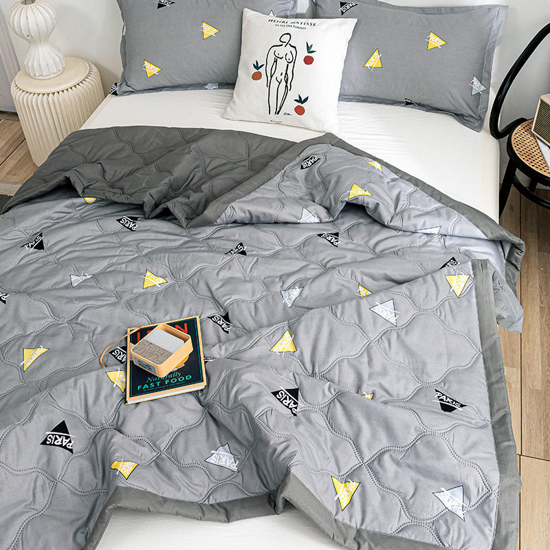 夏季熱銷 100%純棉 多色印花夏涼被  柔軟舒適 輕薄透氣