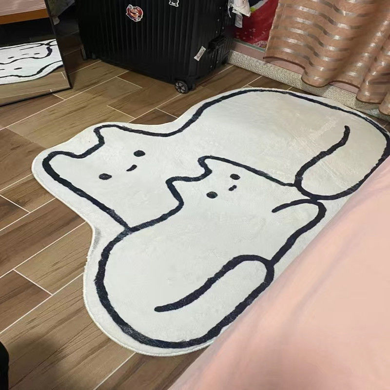 防滑毛絨 貓咪地墊