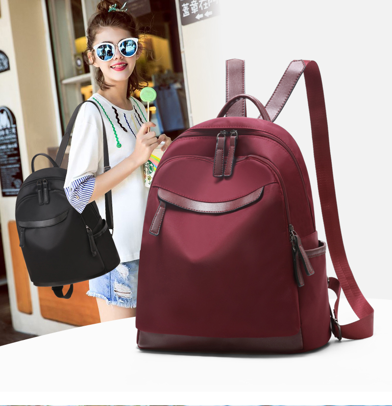 牛津布後背包  旅遊旅行書包帆布小背包