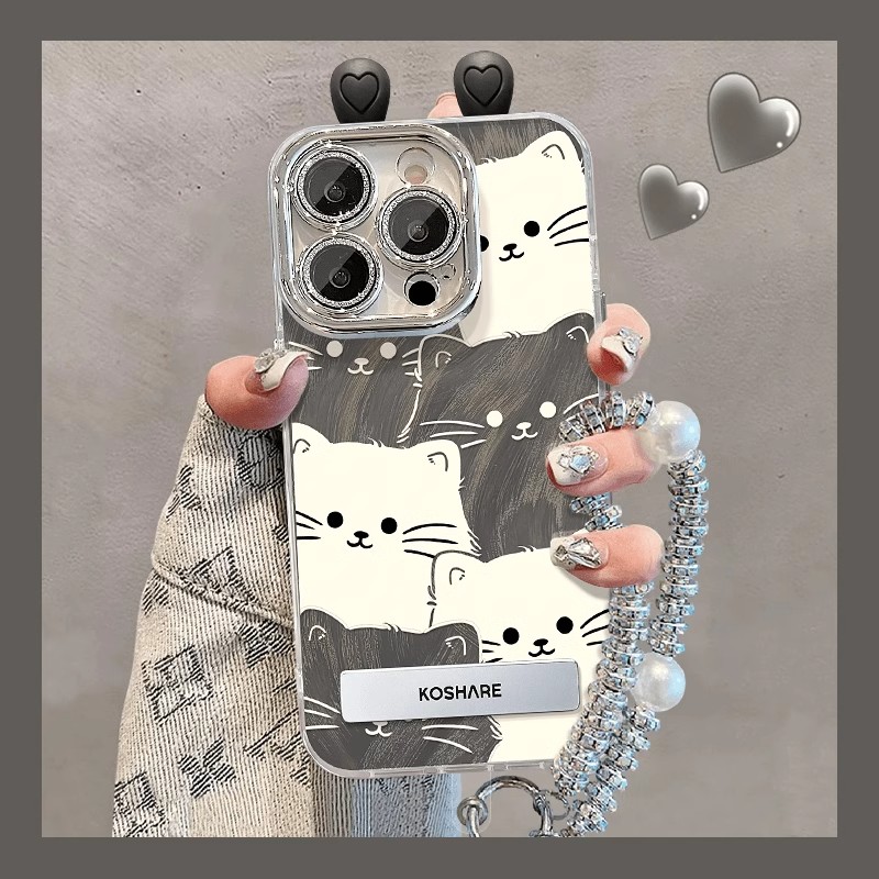 萌趣耳朵瑪麗貓手機保護殼