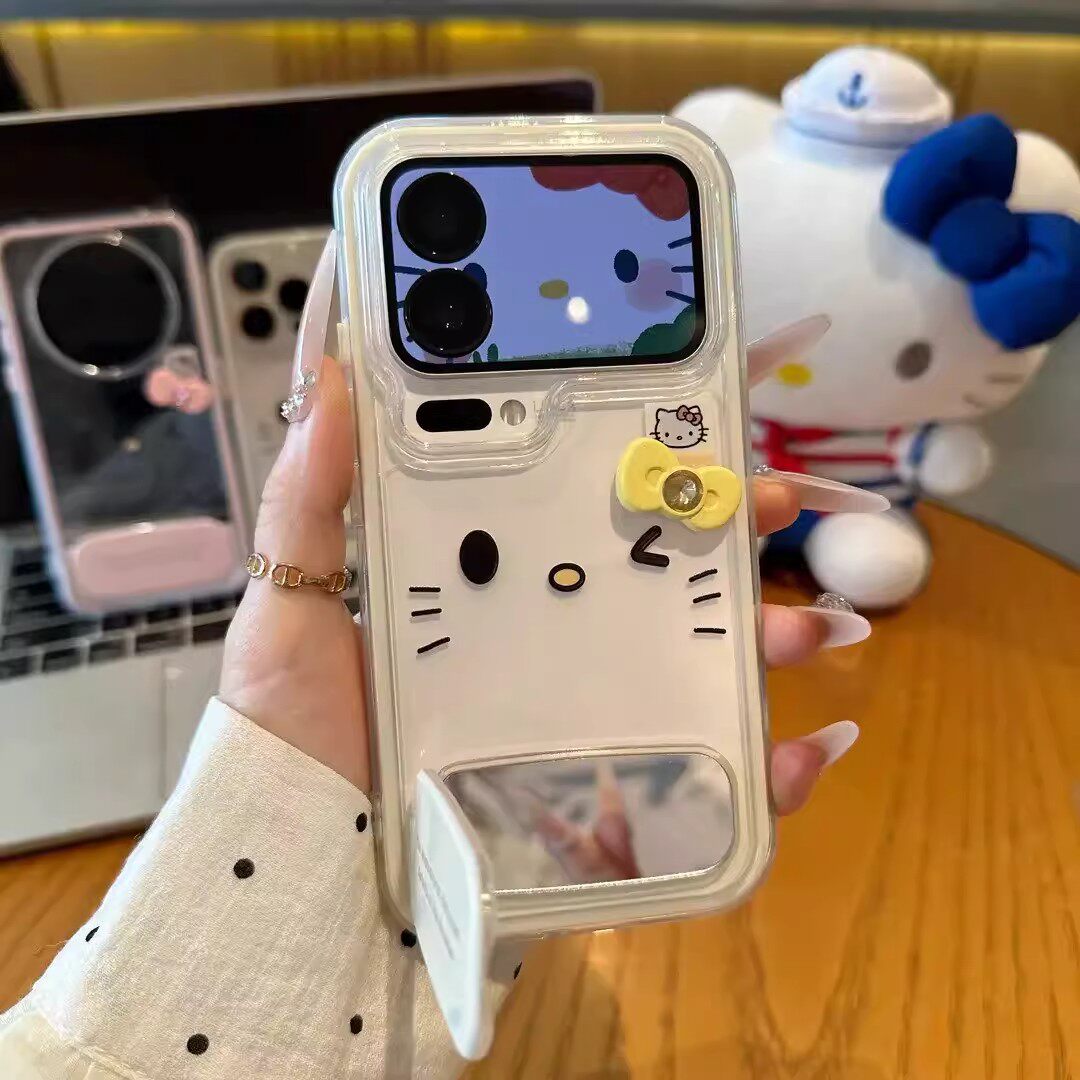 可愛少女粉Hellokitty/蝴蝶iphone保護殼