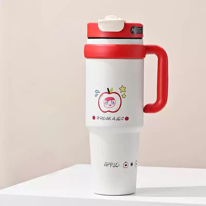 卡通冰霸杯大容量吸管杯子巨无霸水杯