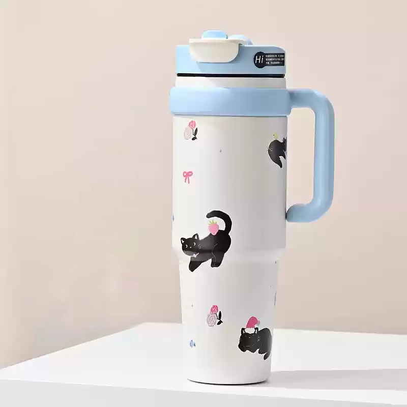 卡通冰霸杯大容量吸管杯子巨无霸水杯