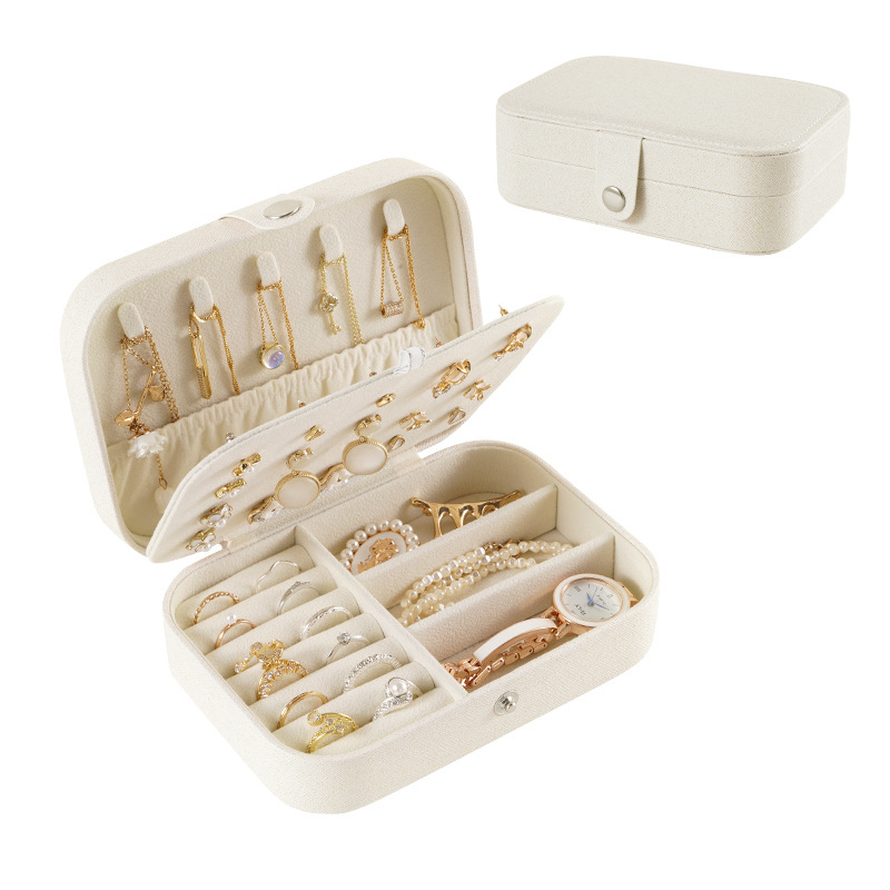 首飾收納盒便攜項錬戒指耳環收納jewelry box