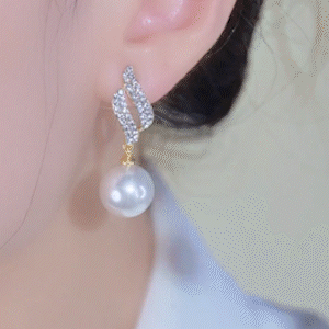氣質百搭珍珠設計耳環