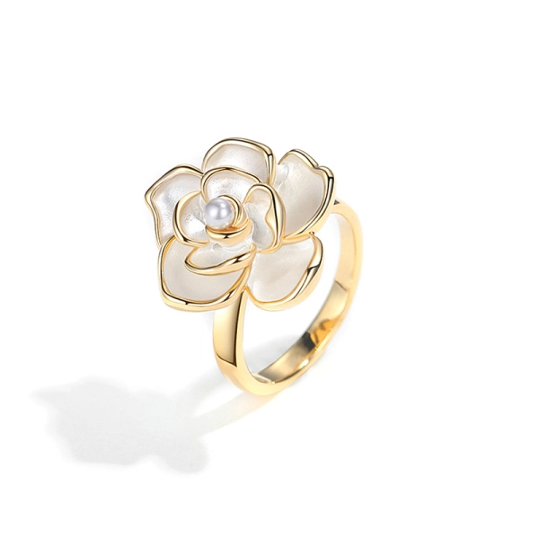 溫柔山茶花珍珠項錬