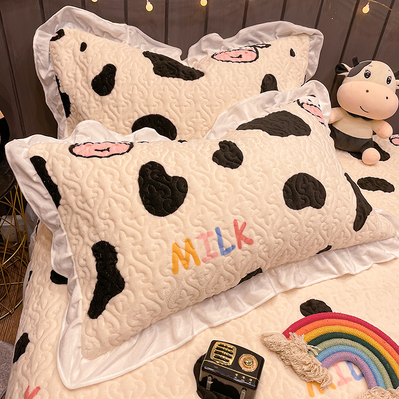 水晶絨枕套 超可愛 一對枕套