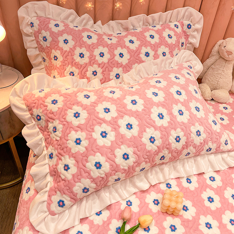 水晶絨枕套 超可愛 一對枕套