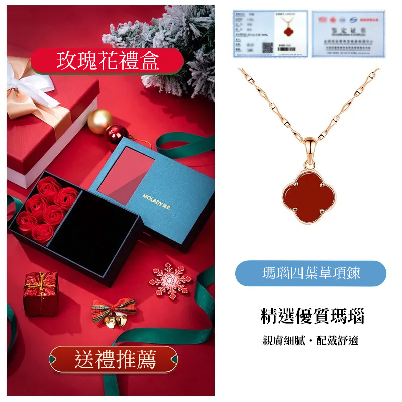 幸運遇見四葉草S999純銀項錬 