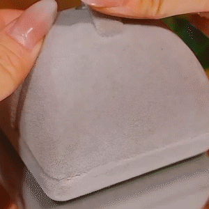 焦糖色圈圈水滴耳環
