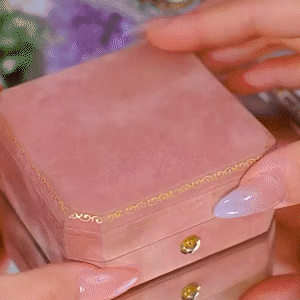 紫色水滴流蘇耳環 