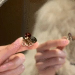 美拉德水晶個性戒指 