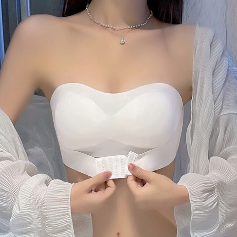 前扣式無鋼圈 自帶抹胸美胸內衣