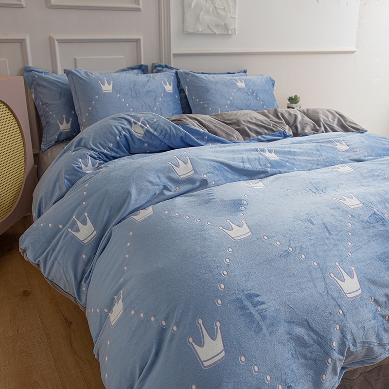 6D牛奶絨雕花 立體有型 不起球不掉色 四件組