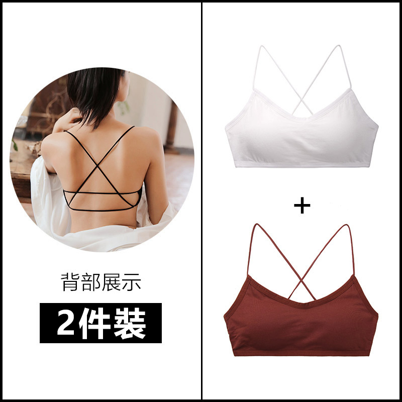 【FANYI梵宜】美背交叉吊帶背心抹胸無鋼圈內衣/FB033002/