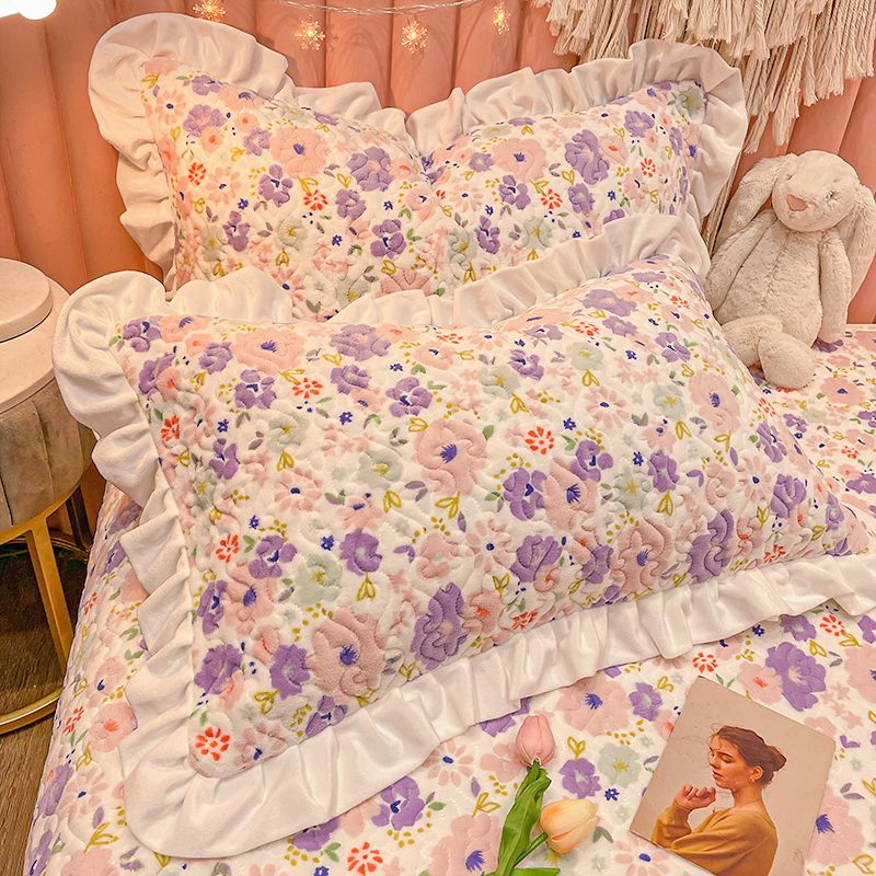 水晶絨枕套 超可愛 一對枕套