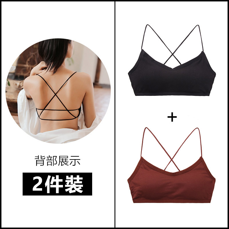 【FANYI梵宜】美背交叉吊帶背心抹胸無鋼圈內衣/FB033002/