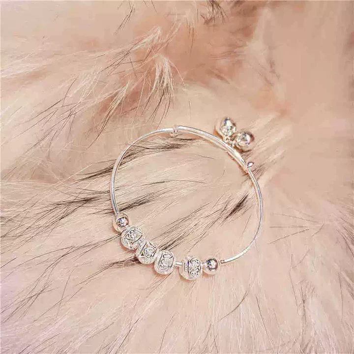 輕奢竹節貓眼石手鐲