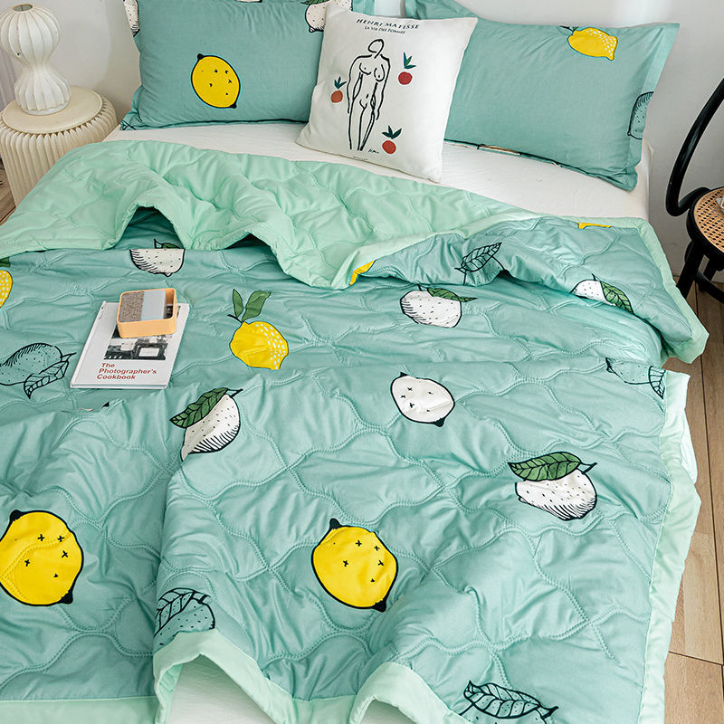 夏季熱銷 100%純棉 多色印花夏涼被  柔軟舒適 輕薄透氣