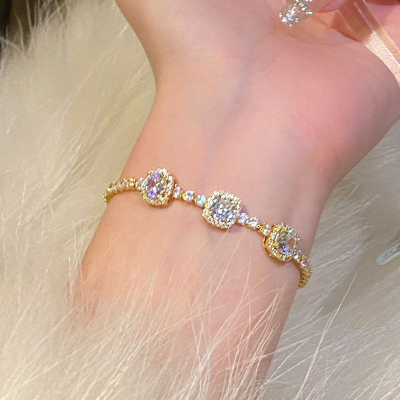 方糖莫桑鑽氣質手錬