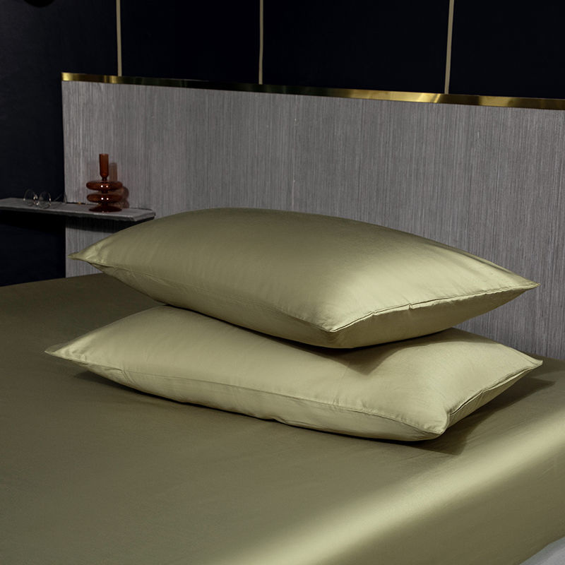 60S純棉貢緞枕頭套信封式枕套一對