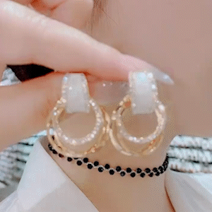 環環相扣 純銀針耳環