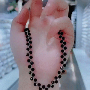 黑色水晶高級感項錬
